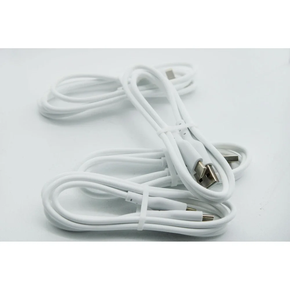 4 Pack Fast Charger Cable 60W 3.1FT 2 USB-A to C and 2 USB-C to C White